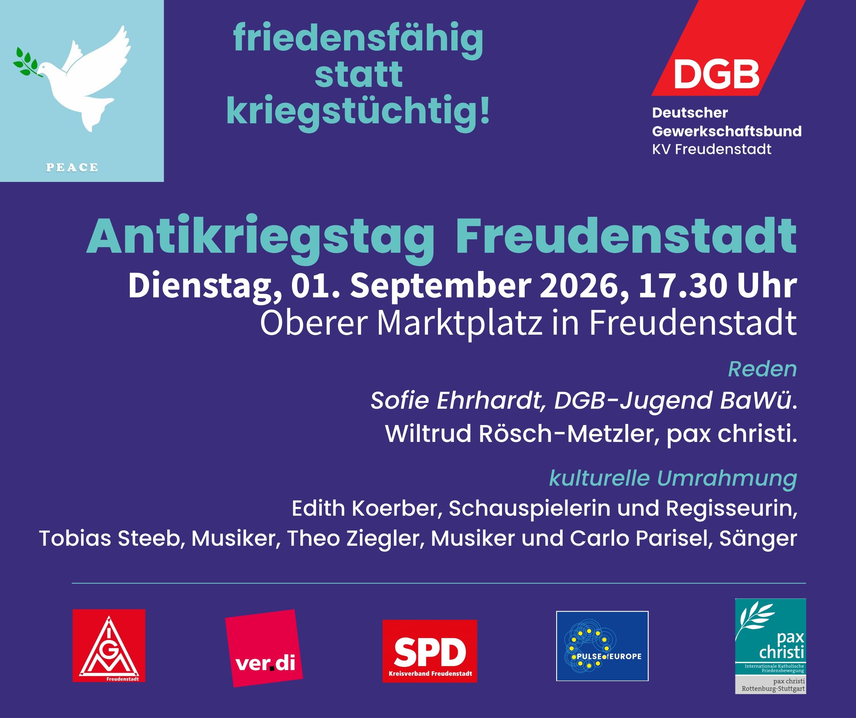 Antikriegstag 2026
