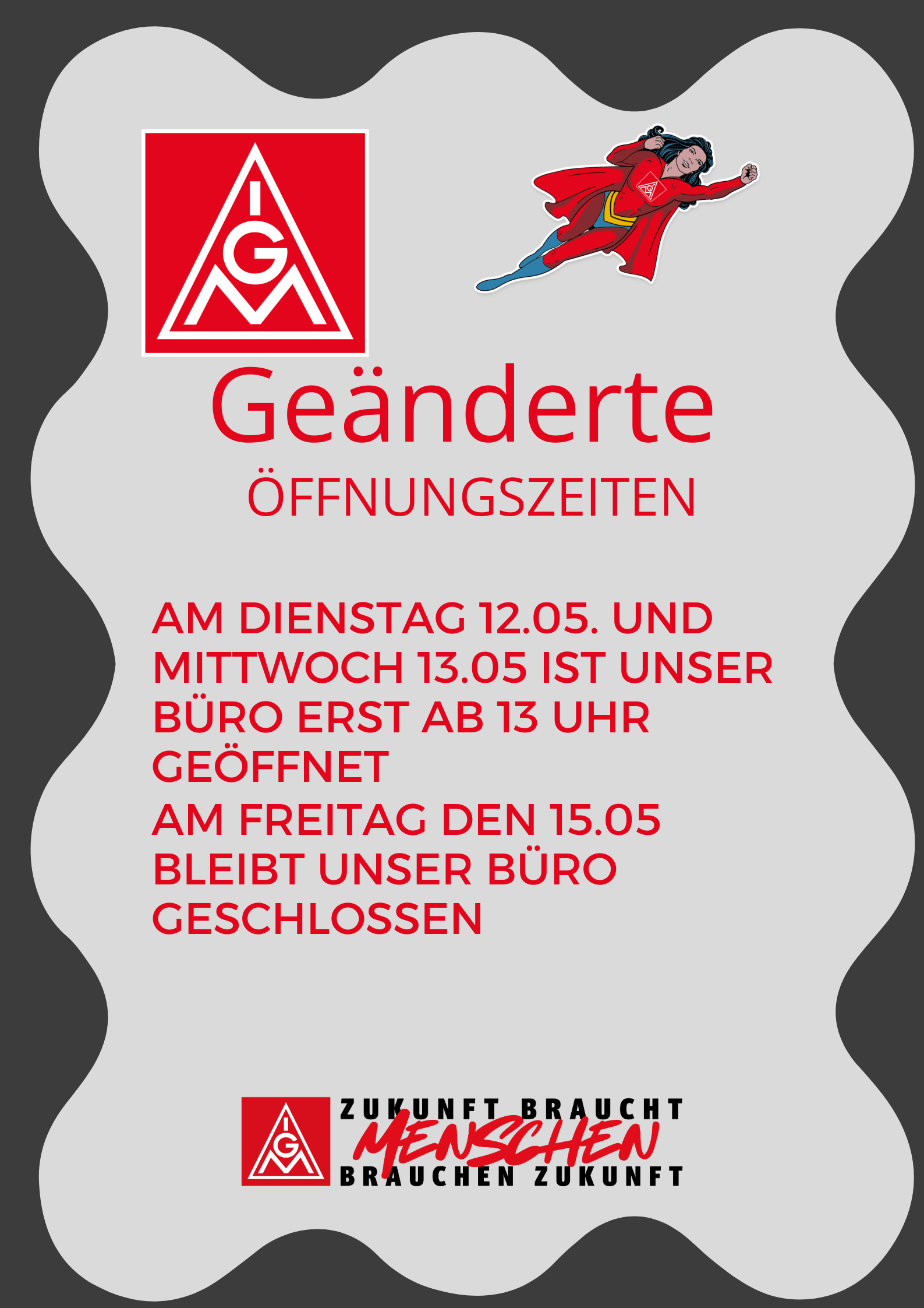 Geänderte-Öffnungszeiten